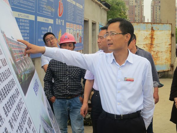 泗县县委书记张志强调研指导教育项目重点工程建设