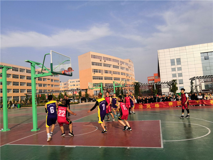 激情和篮球相约梦想与篮球共舞萧县鹏程中学举行第十届教职工篮球赛